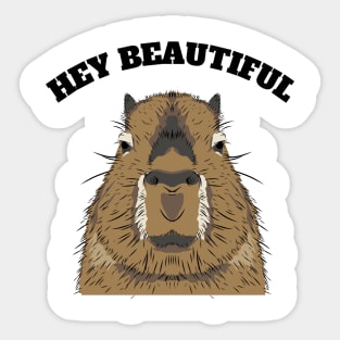 Hey beautiful Sticker